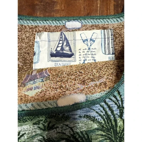 New Handmade Walker Bag Tote Caddy‎  Walker/ Stroller/Cars, Lighthouse Tapestry - Picture 5 of 10